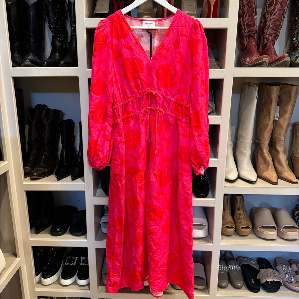 New Kate Spade Pink and Red Dress